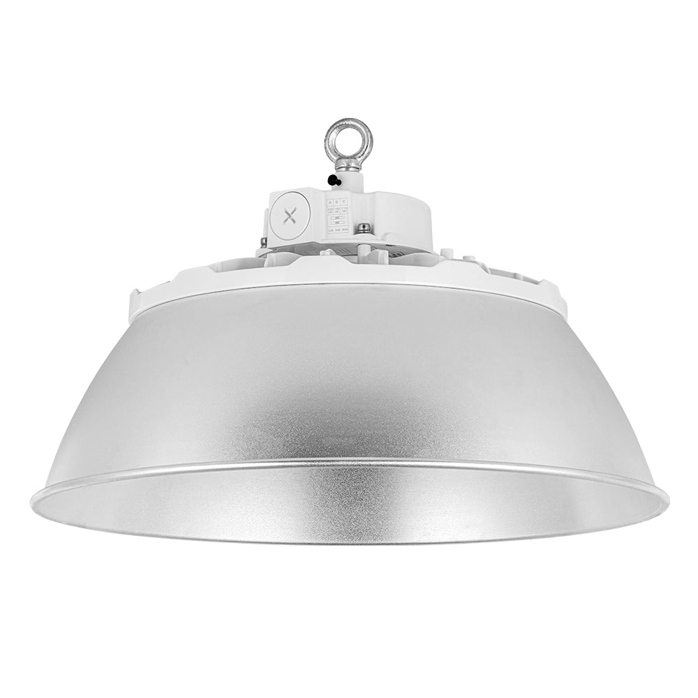 85-150W WHITE Selectable LED UFO High Bay Light AC120-277V WSD-UFO851215W27-3545K-W-H
