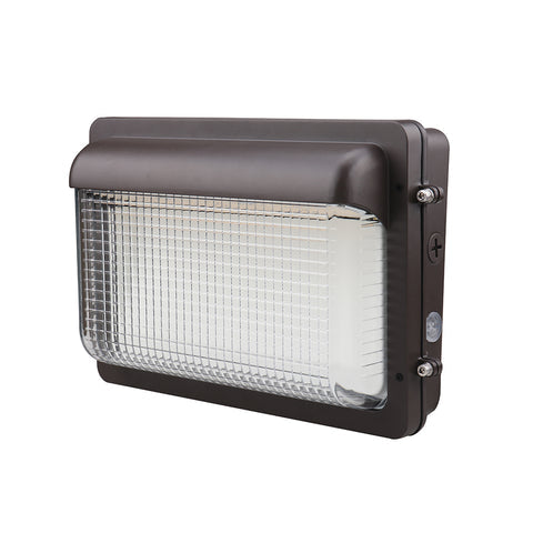 ZION 2nd Gen | LED Wall Pack | Adjustable Watt 30W/40W/60W | 8100 Lumens | Adjustable CCT 3000K/4000K/5000K | 120V-277V | Built-in Photocell | Bronze Housing | IP65 | UL & DLC Listed - Lighting of Tomorrow