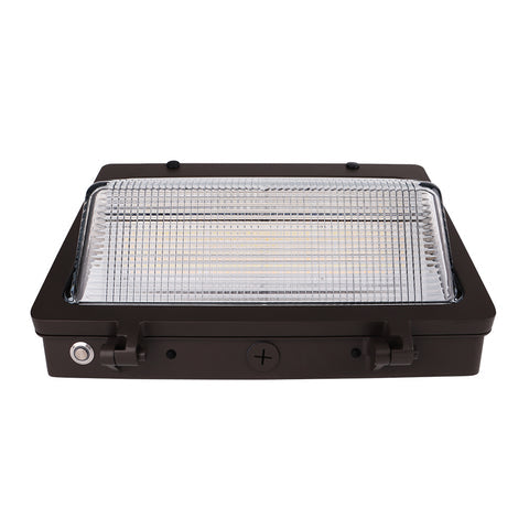 SANTAFE | LED Wall Pack | Adj Watt 76W/105W/125W | 16250 Lumens | Adj CCT 3000K/4000K/5000K | 120-277Vac | Bronze Housing | IP65 | UL & DLC Listed - Lighting of Tomorrow