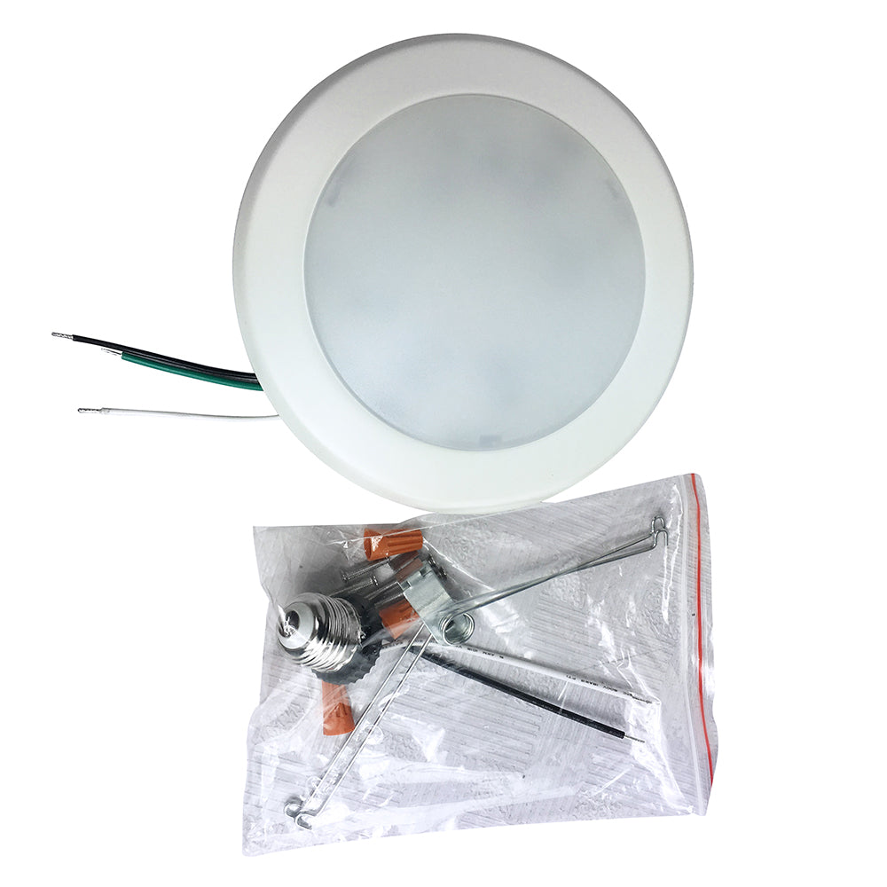 6 inch 15W LED Disk Down Light 5CCT Selectable D236D-90-CCT-WH
