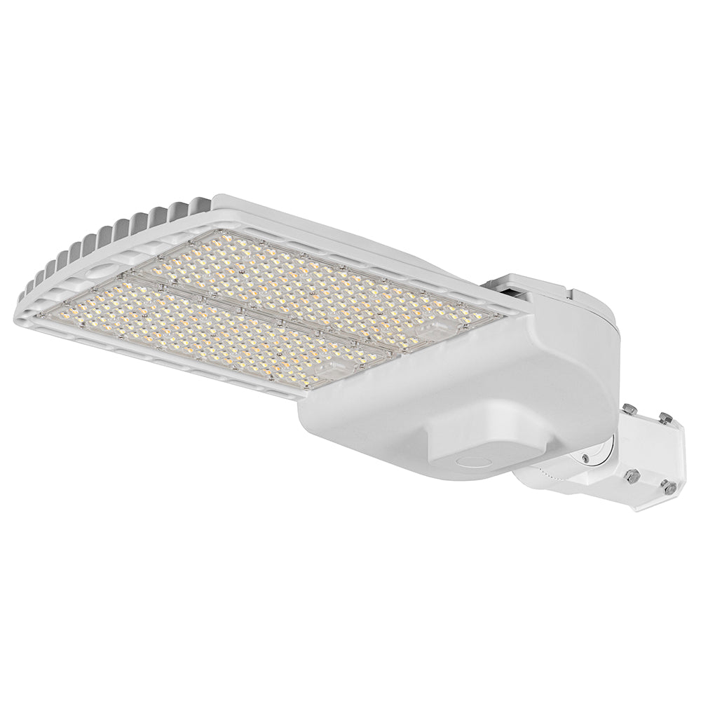 120W-300W WHITE Selectable LED Shoebox Light AC120-277V WSD-SB12182430W27-45K-W-T3 - Lighting of Tomorrow