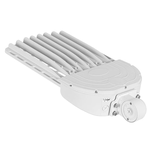 Selectable LED Shoebox Light for outdoor use, perfect for parking lots and pedestrian walkways.