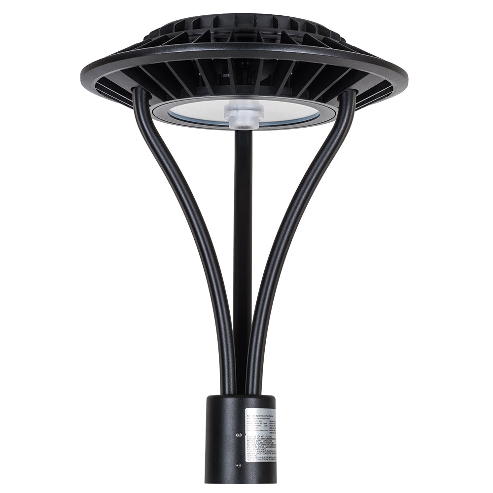 60-150W Selectable Spider Mount Post Top Light AC120-277V WSD-SMPT681015W27-345K-B