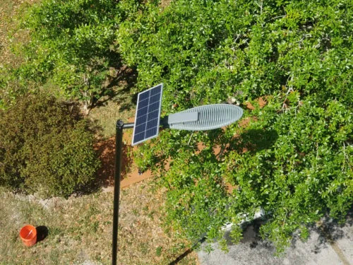 Solar Street Pole Lights Installation