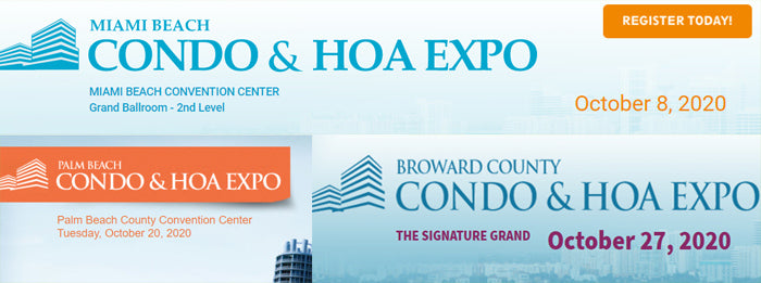 Lighting of Tomorrow Will be Attending these HOA & Condo Expos in October