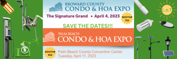 Lighting of Tomorrow will be attending the HOA & Condo Expos (APRIL 2023)
