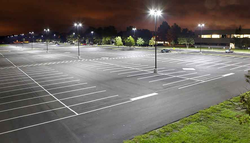 What kind of lighting is best used for outdoor parking?