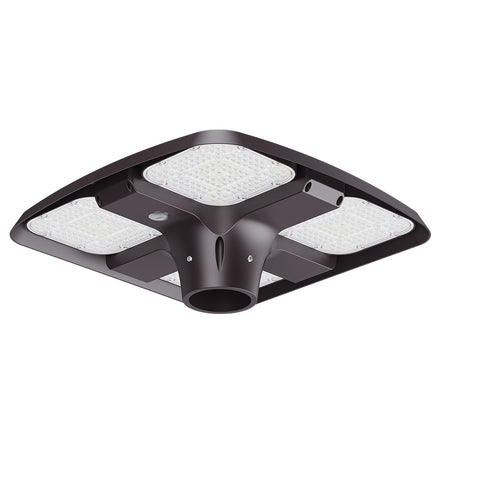 PROFEN | LED Post Top Light | Adjustable Watt 80W/100W/150W | 20250 Lumens | Adjustable CCT 3000K-4000K-5000K | 120V-277V | Bronze Housing | IP65 | UL & DLC Listed