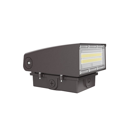 LONGVIEW | LED Adjustable Wall Pack | Adj Watt 40W/60W/80W/100W | 13000 Lumens | Adj CCT 3000K-4000K-5000K | 120-347Vac | Built-in Photocell | Bronze Housing | IP65 | UL & DLC Listed - Lighting of Tomorrow 