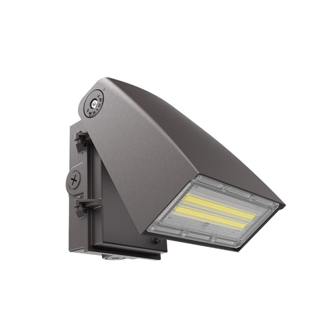 LONGVIEW | LED Adjustable Wall Pack | Adj Watt 40W/60W/80W/100W | 13000 Lumens | Adj CCT 3000K-4000K-5000K | 120-347Vac | Built-in Photocell | Bronze Housing | IP65 | UL & DLC Listed - Lighting of Tomorrow 