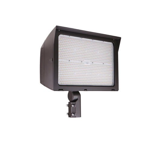 UNION | LED Flood Light | Adj Watt 300W/400W/500W | 77500 Lumens | Adj CCT 3K/4K/5K | 120-277Vac | Slip Fitter / Yoke Mount / U-Bracket Included | IP65 | UL & DLC Listed - Lighting of Tomorrow 