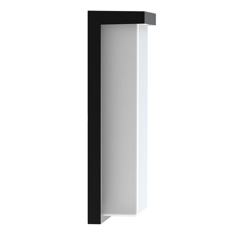 Image of a black LED wall sconce, the Altus model, with adjustable wattage (18W/20W/22W) and tunable CCT (3000K-5000K).