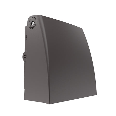 LONGVIEW | LED Adjustable Wall Pack | Adj Watt 40W/60W/80W/100W | 13000 Lumens | Adj CCT 3000K-4000K-5000K | 120-347Vac | Built-in Photocell | Bronze Housing | IP65 | UL & DLC Listed - Lighting of Tomorrow 