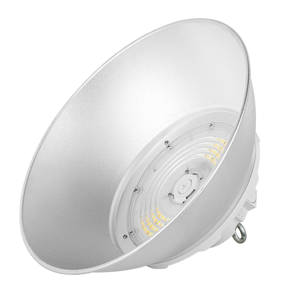 115-200W WHITE Selectable LED UFO High Bay Light AC120-277V WSD-UFO115160200W27-3545K-W-H