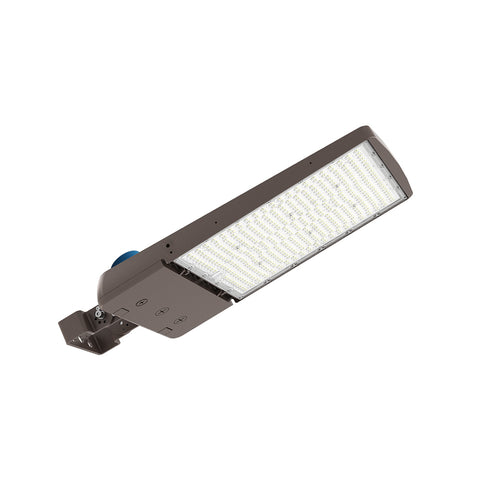 BEAMPRO+ | Area Light | Adj Watt 100W/150W/200W/240W/300W | 48000Lm | Adj CCT 3K/4K/5K | 120-347V | Adj Beam Angle Type III/IV/V | Universal & Yoke Mount Included | UL & DLC Listed