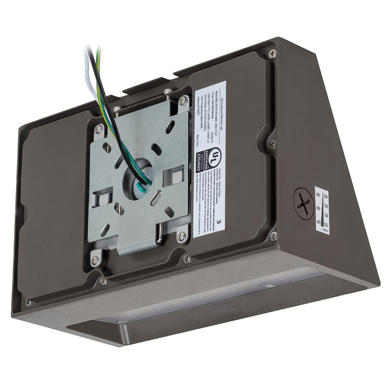 12W-30W Selectable LED Architectural Wall Pack Light with Photocell AC120-277V WSD-AFW12182430W27-345K-D-P - Lighting of Tomorrow 