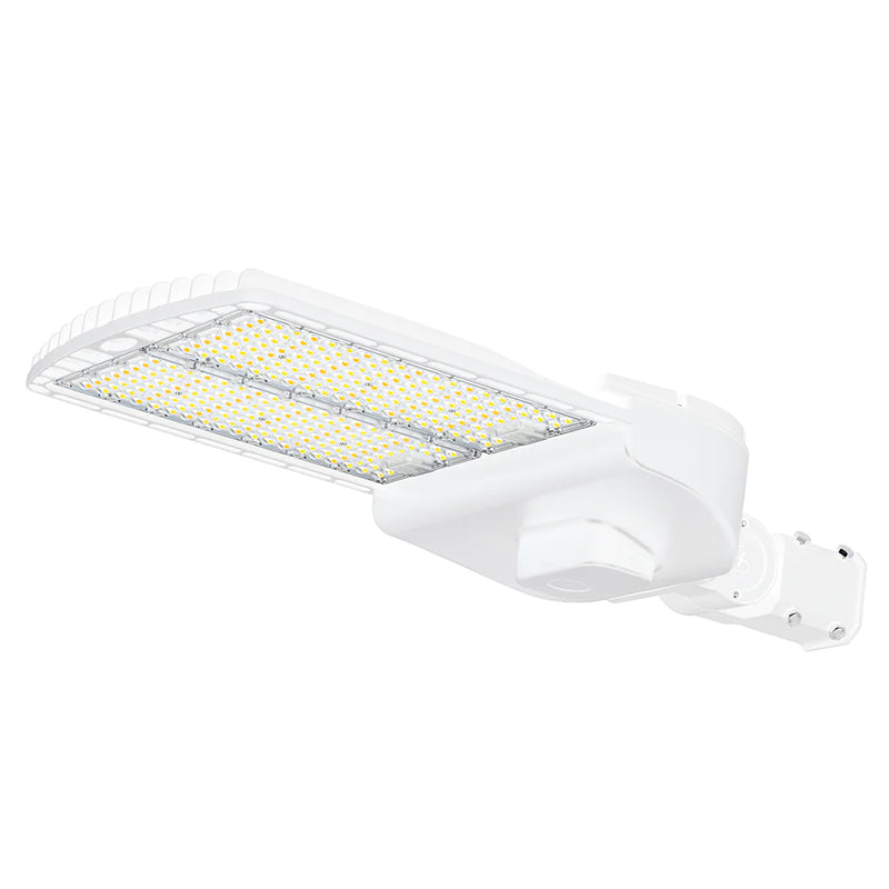 120W-300W WHITE Selectable LED Shoebox Light AC120-277V WSD-SB12182430W27-45K-W-T3