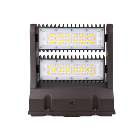 PARKER | LED Rotatable Wall Pack | Adj Watt 80W/100W/120W | 16527Lm | 5000K | 120-277V | Bronze Housing | IP65 | UL & DLC Listed - Lighting of Tomorrow 