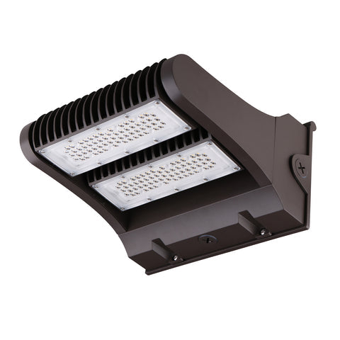 PARKER | LED Rotatable Wall Pack | Adj Watt 80W/100W/120W | 16527Lm | 5000K | 120-277V | Bronze Housing | IP65 | UL & DLC Listed - Lighting of Tomorrow 