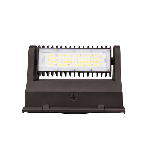 PARKER | LED Rotatable Wall Pack | Adj Watt 30W/40W/60W | 8199Lm | 5000K | 120-277V | Bronze Housing | IP65 | UL & DLC Listed - Lighting of Tomorrow 