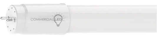 Image of a 4ft LED T8 tube, dual mode (Type A and B), for direct replacement or ballast bypass, with frosted shatter-resistant glass.