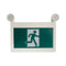 H3 | LED Running Man Combo Safety Exit Sign | 4W | 6000-7000K | Green | 120-347V | 3.6V 1000mAh Ni-Cd Battery | Single & Double Face | UL Listed - Lighting of Tomorrow 