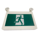 H3 | LED Running Man Combo Safety Exit Sign | 4W | 6000-7000K | Green | 120-347V | 3.6V 1000mAh Ni-Cd Battery | Single & Double Face | UL Listed - Lighting of Tomorrow 