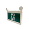 H3 | LED Running Man Combo Safety Exit Sign | 4W | 6000-7000K | Green | 120-347V | 3.6V 1000mAh Ni-Cd Battery | Single & Double Face | UL Listed - Lighting of Tomorrow 