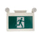 H3 | LED Running Man Combo Safety Exit Sign | 4W | 6000-7000K | Green | 120-347V | 3.6V 1000mAh Ni-Cd Battery | Single & Double Face | UL Listed - Lighting of Tomorrow 