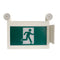 H3 | LED Running Man Combo Safety Exit Sign | 4W | 6000-7000K | Green | 120-347V | 3.6V 1000mAh Ni-Cd Battery | Single & Double Face | UL Listed - Lighting of Tomorrow 