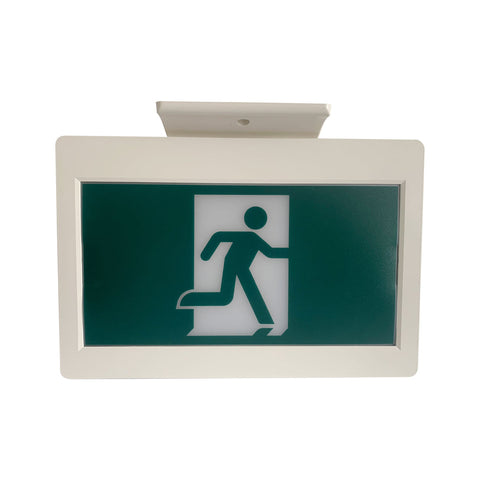 H3 | LED Running Man Safety Exit Sign | 3.5W | 6000-7000K | Green | 120-347V | 3.6V 2000mAh Ni-Cd Battery | Single & Double Face | UL Listed - Lighting of Tomorrow 