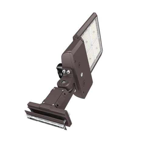 ZOHO 6th Gen | LED Area Light | 25500 Lumens | Adj CCT 4000K/5000K/5700K | 120V-277V | Universal Bracket | Bronze Housing | IP65 | UL & DLC Listed