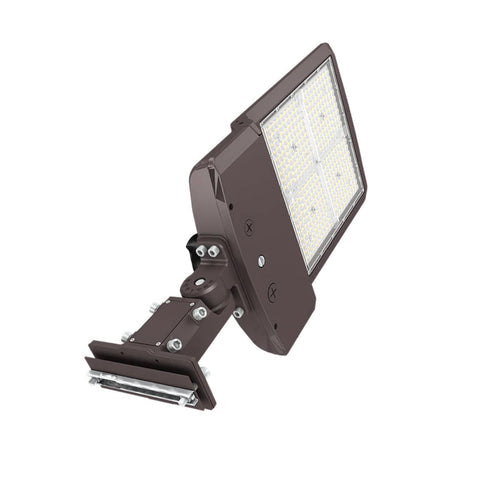 ZOHO 6th Gen | LED Area Light | Adjustable Wattage 100W/120W/150W | 25500 Lumens | Adj CCT 4000K/5000K/5700K | 120V-277V | Universal Bracket | Bronze Housing | IP65 | UL & DLC Listed - Lighting of Tomorrow 