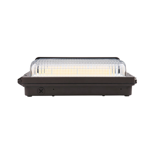ZION 2nd Gen | LED Wall Pack | Adjustable Watt 30W/40W/60W | 8100 Lumens | Adjustable CCT 3000K/4000K/5000K | 120V-277V | Built-in Photocell | Bronze Housing | IP65 | UL & DLC Listed - Lighting of Tomorrow 
