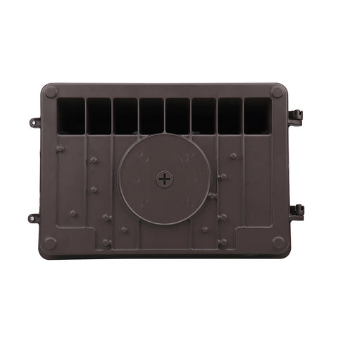 ZION 2nd Gen | LED Wall Pack | Adjustable Watt 30W/40W/60W | 8100 Lumens | Adjustable CCT 3000K/4000K/5000K | 120V-277V | Built-in Photocell | Bronze Housing | IP65 | UL & DLC Listed - Lighting of Tomorrow 