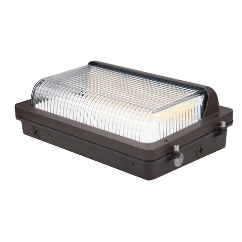 ZION 2nd Gen | LED Wall Pack | Adjustable Watt 30W/40W/60W | 8100 Lumens | Adjustable CCT 3000K/4000K/5000K | 120V-277V | Built-in Photocell | Bronze Housing | IP65 | UL & DLC Listed - Lighting of Tomorrow 