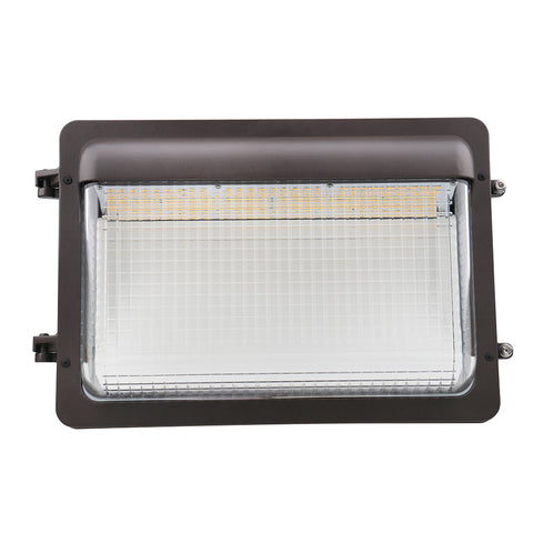ZION 2nd Gen | LED Wall Pack | Adjustable Watt 30W/40W/60W | 8100 Lumens | Adjustable CCT 3000K/4000K/5000K | 120V-277V | Built-in Photocell | Bronze Housing | IP65 | UL & DLC Listed - Lighting of Tomorrow 