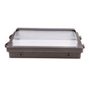 ZION 2nd Gen | LED Wall Pack | Adj Watt 80W/100W/120W | 16200 Lumens | Adj CCT 3000K/4000K/5000K | 120V-277V | Built-in Photocell | Bronze Housing | IP65 | UL & DLC Listed