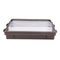 ZION 2nd Gen | LED Wall Pack | Adj Watt 80W/100W/120W | 16200 Lumens | Adj CCT 3000K/4000K/5000K | 120V-277V | Built-in Photocell | Bronze Housing | IP65 | UL & DLC Listed
