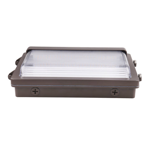 ZION 2nd Gen | LED Wall Pack | Adj Watt 80W/100W/120W | 16200 Lumens | Adj CCT 3000K/4000K/5000K | 120V-277V | Built-in Photocell | Bronze Housing | IP65 | UL & DLC Listed