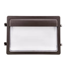 ZION 2nd Gen | LED Wall Pack | Adj Watt 80W/100W/120W | 16200 Lumens | Adj CCT 3000K/4000K/5000K | 120V-277V | Built-in Photocell | Bronze Housing | IP65 | UL & DLC Listed
