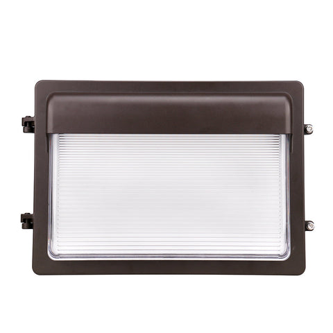 ZION 2nd Gen | LED Wall Pack | Adj Watt 80W/100W/120W | 16200 Lumens | Adj CCT 3000K/4000K/5000K | 120V-277V | Built-in Photocell | Bronze Housing | IP65 | UL & DLC Listed