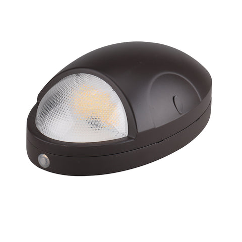 LEAD | LED Mini Wall Pack | 15 Watt | 2010 Lumens | 5000K | 120V-277V | Bronze Housing | Built-in Battery Backup 5W-90min | IP65 | UL & DLC Listed - Lighting of Tomorrow 