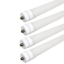 ZELL | LED T8 Tube | 60 Watt | 7800 Lumens | 5000K | 100V-277V | 8ft | Frosted Lens | Double Ended Power | ETL & DLC Listed