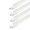 ZELL | LED T8 Tube | 60 Watt | 7800 Lumens | 6500K | 100V-277V | 8ft | Striped Lens | Double Ended Power | ETL Listed - Lighting of Tomorrow 