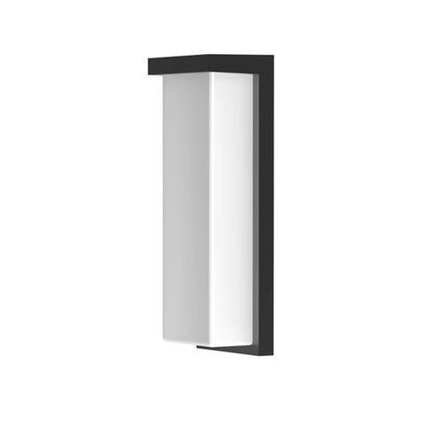 Image of a black LED wall sconce, the Altus model, with adjustable wattage (18W/20W/22W) and tunable CCT (3000K-5000K).