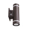 NOME | LED Up & Down Wall Sconce | Adj Watt 10W/20W/30W | 3150 Lumens | Adj CCT 3000K/ 4000K/ 5000K | 120-277V | Built-In-Photocell | Bronze Housing | IP65 | UL & DLC Listed