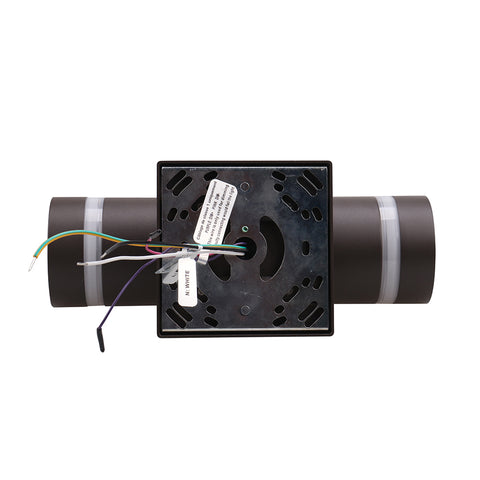 NOME | LED Up & Down Wall Sconce | Adj Watt 10W/20W/30W | 3150 Lumens | Adj CCT 3000K/ 4000K/ 5000K | 120-277V | Built-In-Photocell | Bronze Housing | IP65 | UL & DLC Listed - Lighting of Tomorrow 