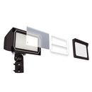 UNION | LED Flood Light | Adj Watt 200W/240W/300W | 45000 Lumens | CCT 5000K | 120V-277V | Slip Fitter / Yoke Mount Included | Bronze Housing | IP65 | UL & DLC Listed - Lighting of Tomorrow 