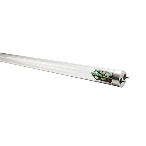 MR | LED T8 Glass Tube | 18 Watt | 2700 Lumens | 5000K | 120-277V | 4ft | Clear Lens | Type A+B | Single & Double Ended Power | UL & DLC Listed
